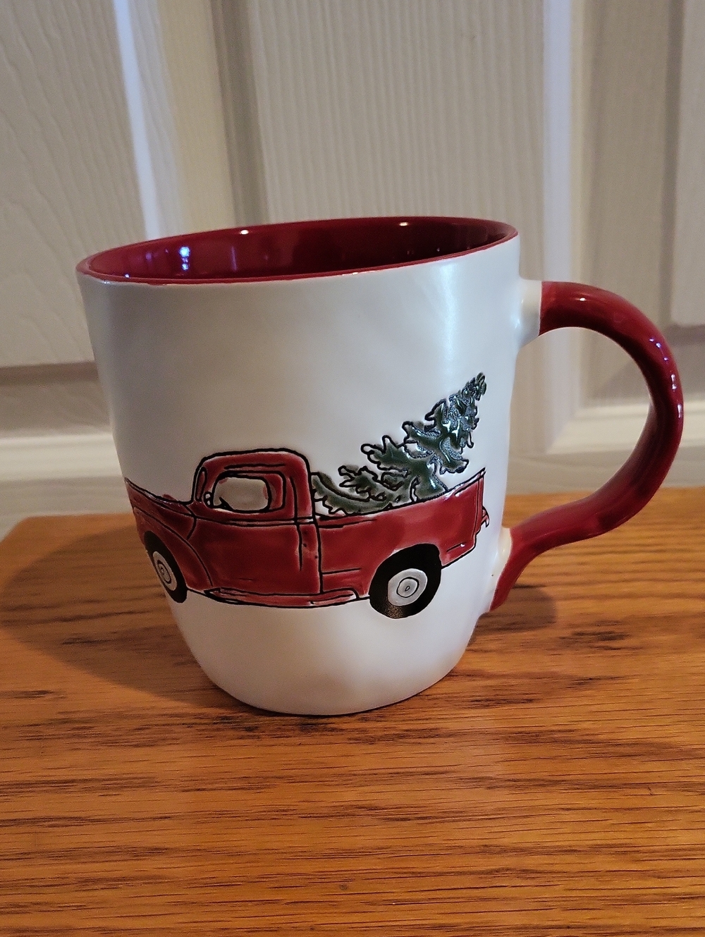 Spectrum Designz 2018 Christmas Red Truck Mug New Without Tags